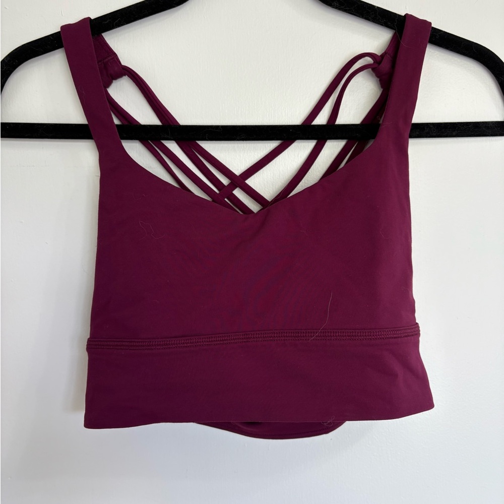 Lulu dark purple sports bra